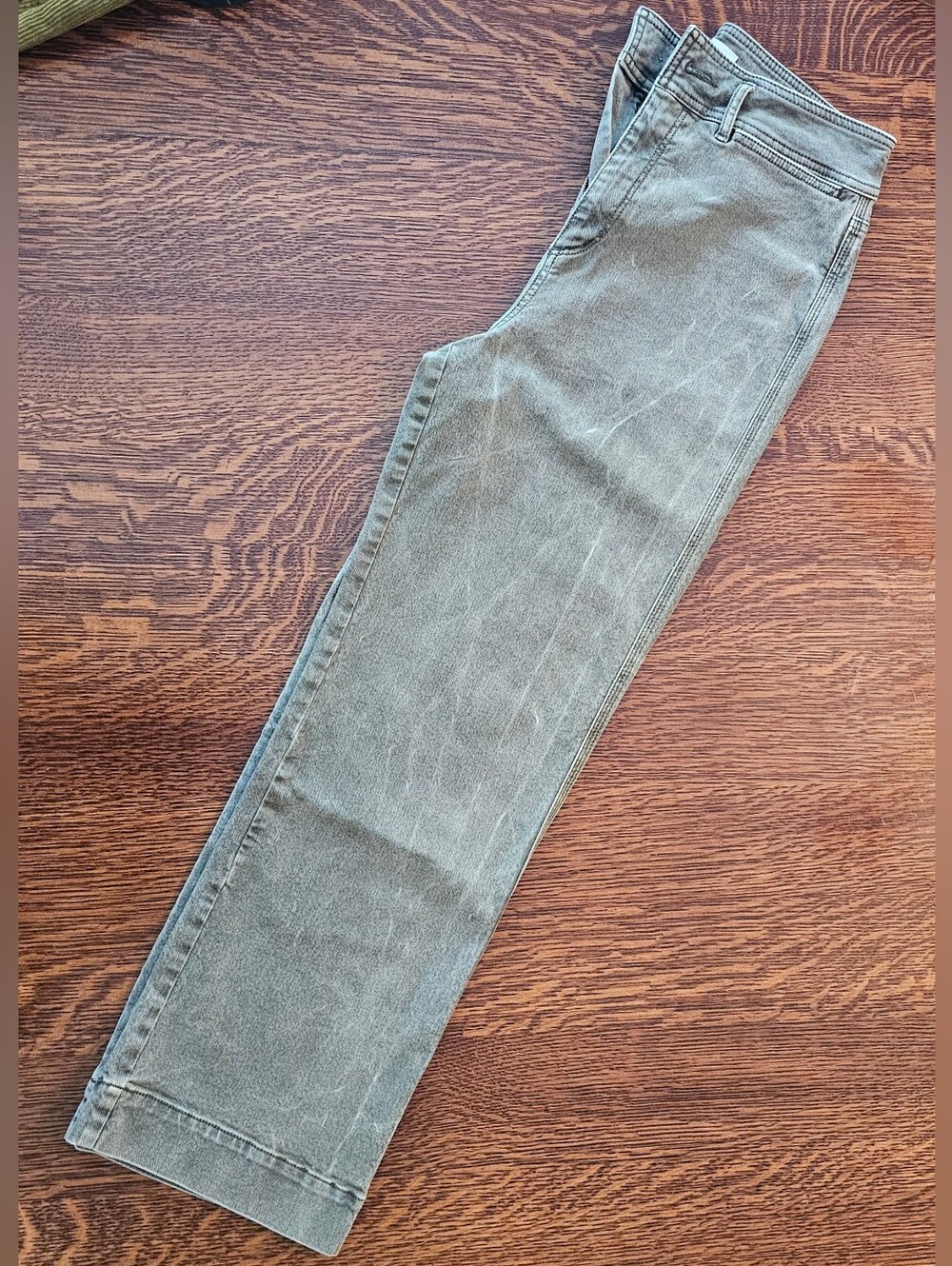The Loft Olive Green Straight Leg Jeans